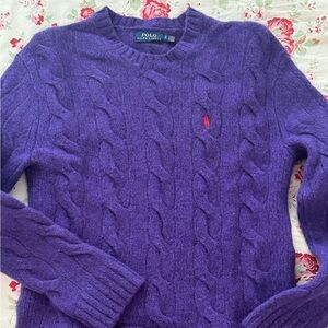Ralph Lauren Deep Purple Knit Sweater